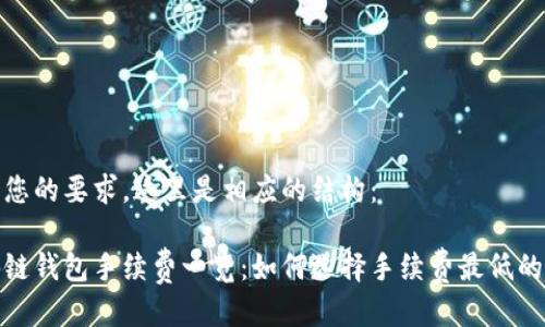 按照您的要求，这里是相应的结构：

区块链钱包手续费一览：如何选择手续费最低的钱包