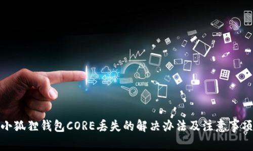 小狐狸钱包CORE丢失的解决办法及注意事项