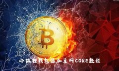 小狐狸钱包添加主网CORE教程