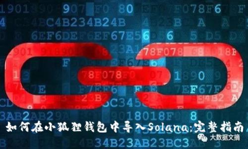 如何在小狐狸钱包中导入Solana：完整指南